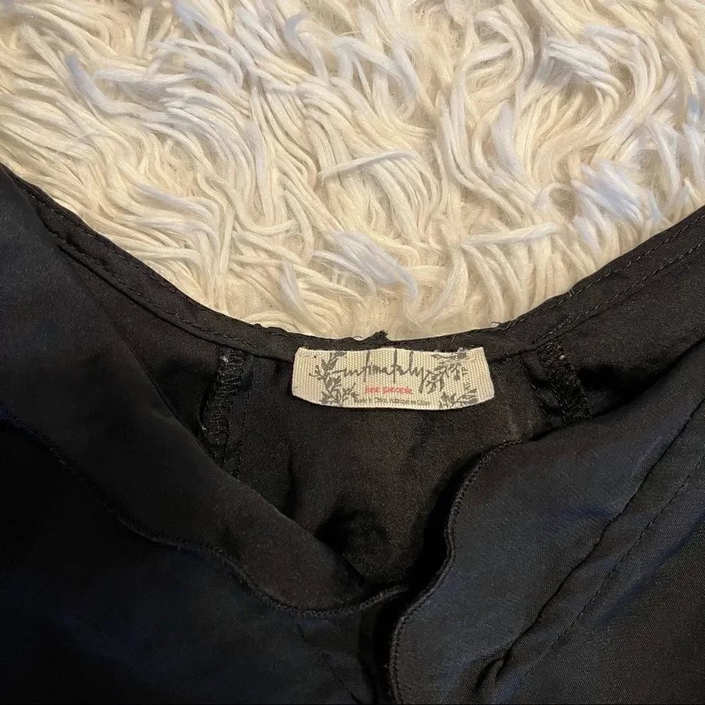 Free People black tie straps tank